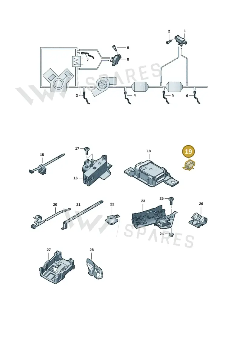 4H0971741 — Audi A6 (2018-2025) diagram 430906011, position 19