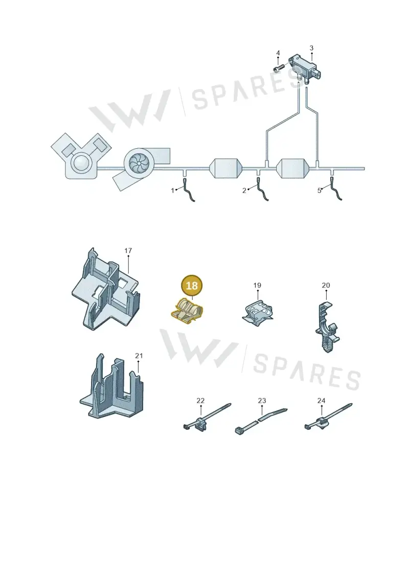 4H0971741 — Audi RS4 Avant (2017-2025) diagram 438906004, position 18