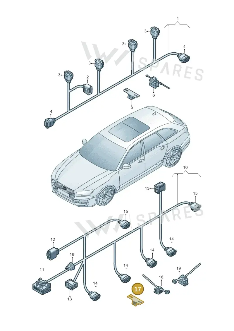 4H0971741 — Audi RS4 Avant (2017-2025) diagram 438972500, position 17