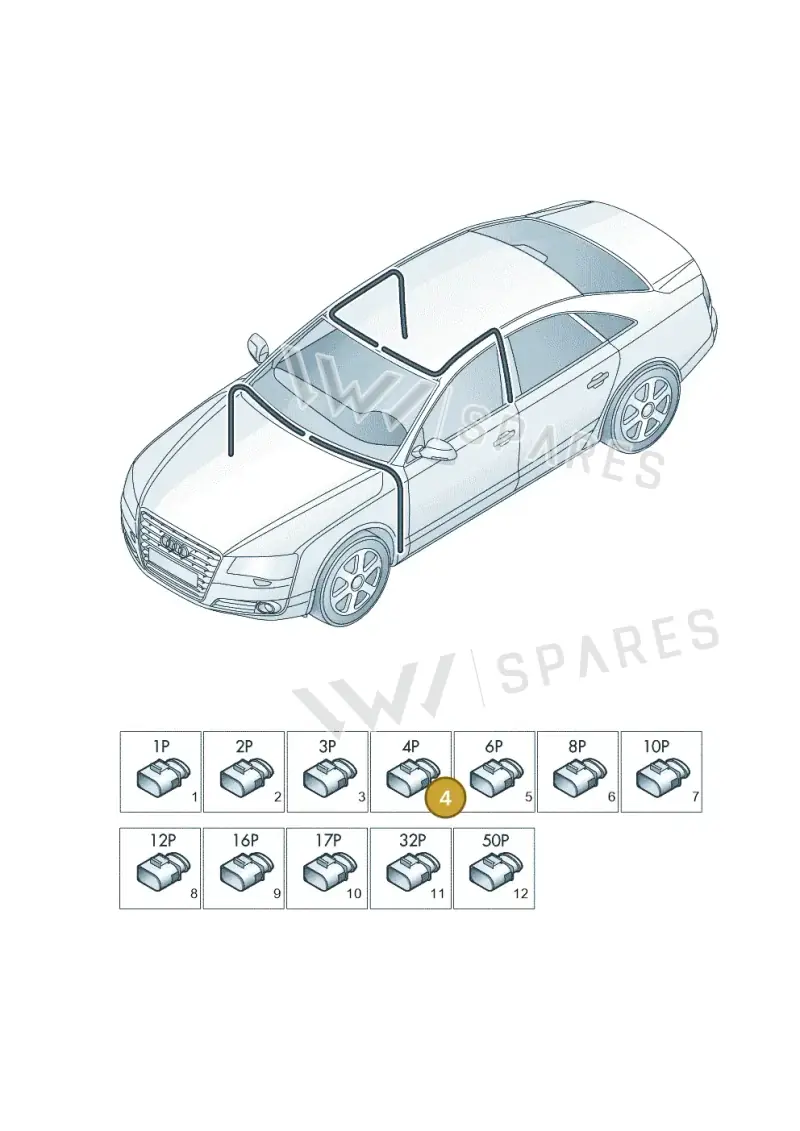 4H0972133 — Audi A8 (2013-2018) diagram 771971820, position 4