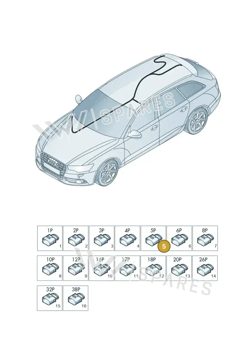 4H0972775 — Audi RS6 Avant (2013-2018) diagram 758971840, position 5