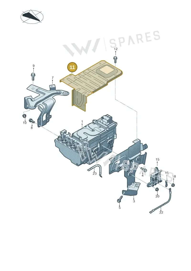 4H0972837 — Audi A8 (2013-2018) diagram 717907800, position 11