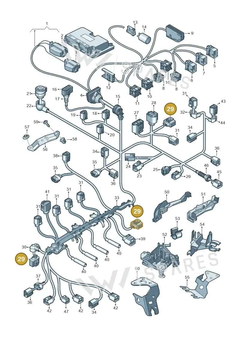 4H0973704C — Audi Q5 qu. 2.0 TDI (2012-2017) diagram 636971300, position 29