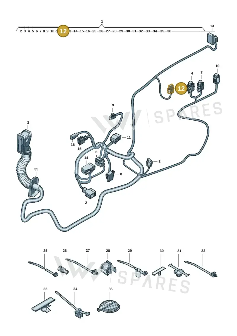 4H0973704C — Audi A5 Limousine (2024-2025) diagram 8wk972330, position 12