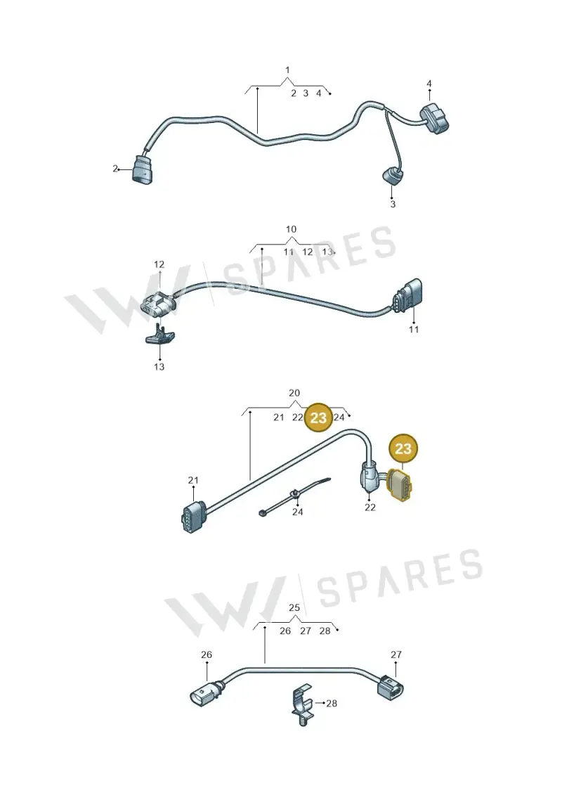 4H0973805A — Volkswagen T-Roc BlueMotion (2017-2024) diagram 813972480, position 23