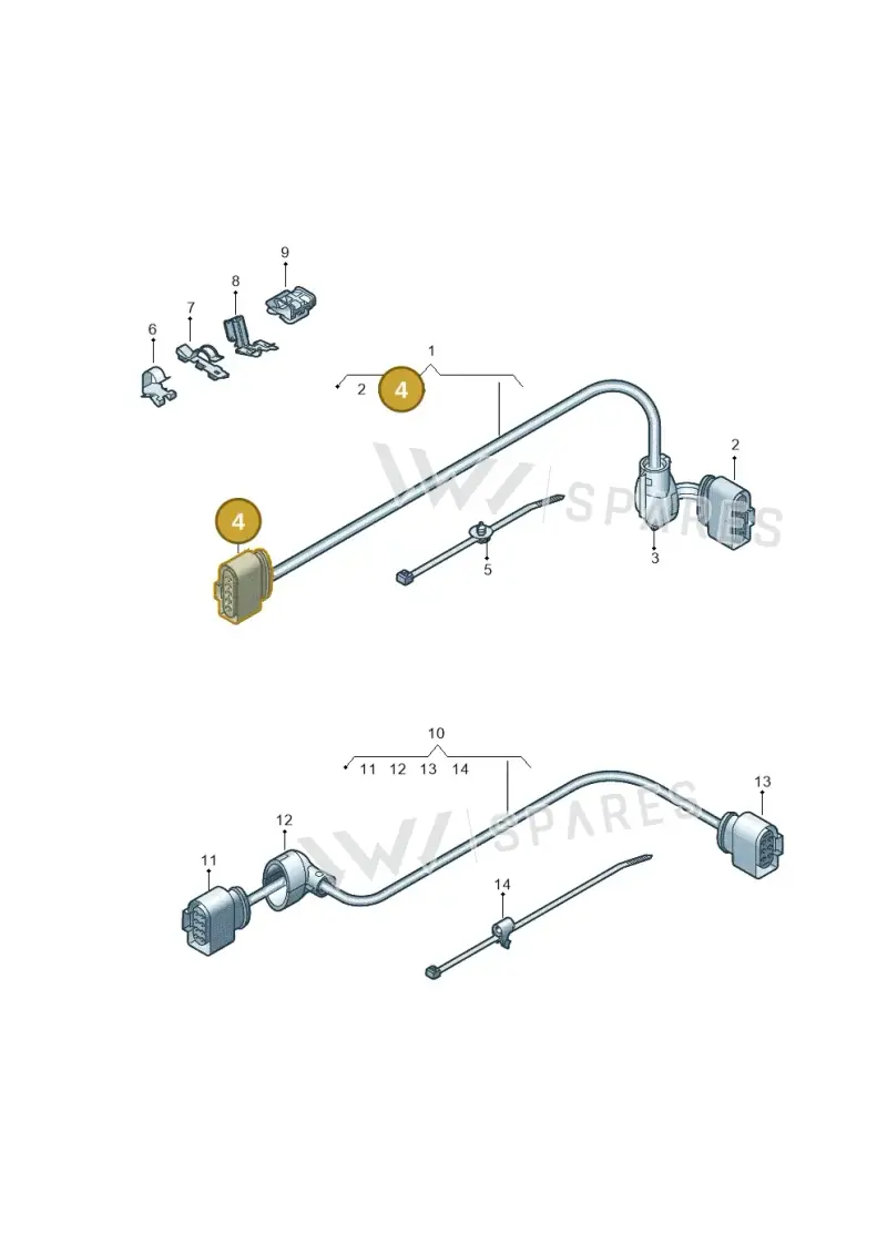 4H0973805A — SEAT Ateca Style (2016-) diagram 891972300, position 4