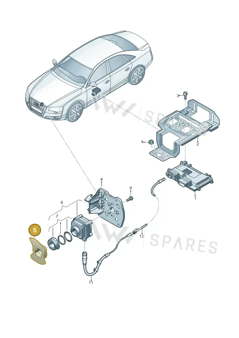 4H0980295 — Audi A8 (2013-2018) diagram 771907400, position 5