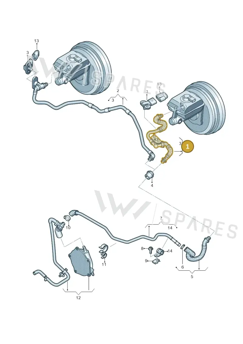 4H1611931B — Audi A8 (2013-2018) diagram 696611820, position 1