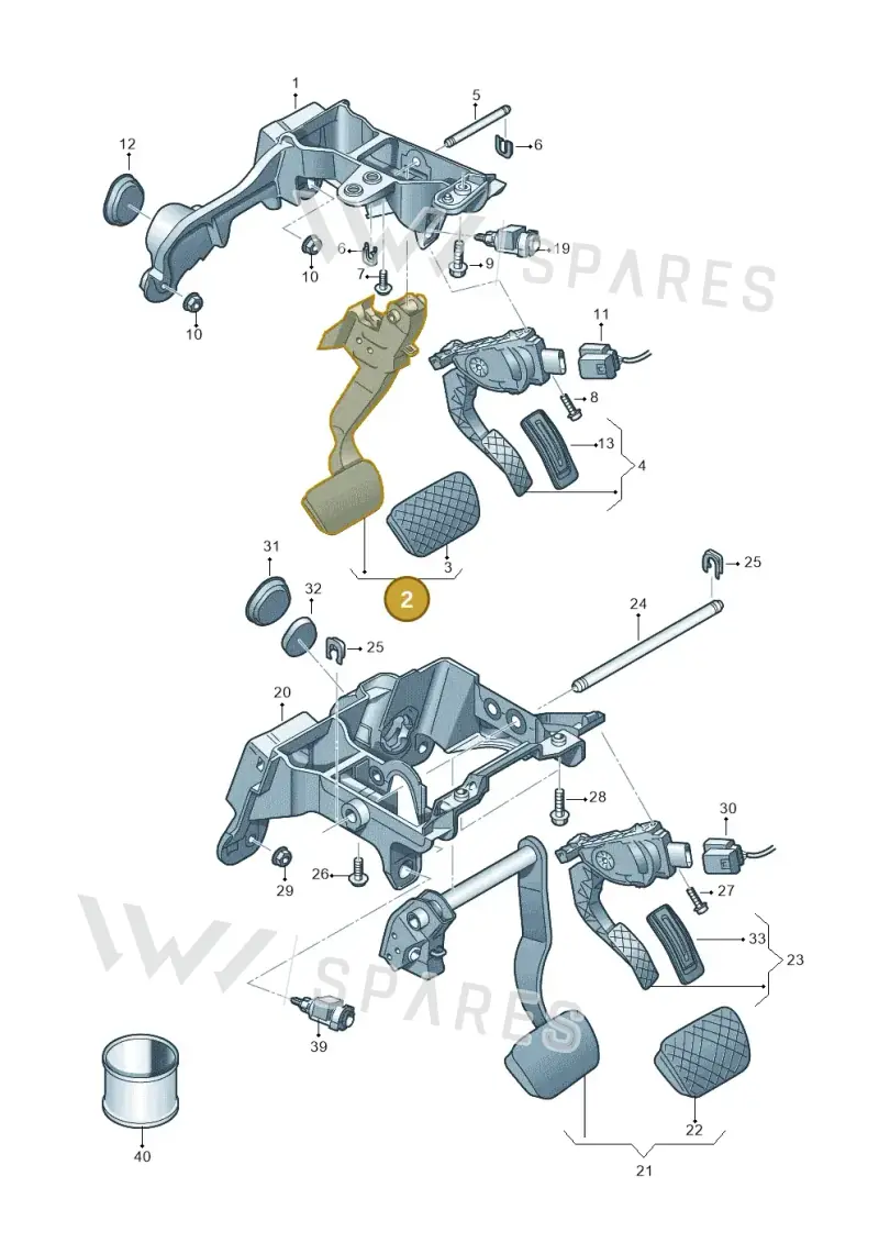 4H1723140A — Audi A7 Sportback (2014-2018) diagram 788723250, position 2