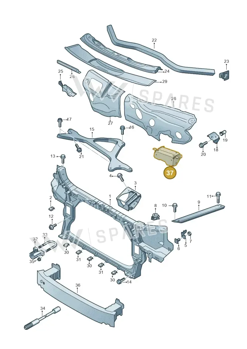 4H1806243C — Audi A8 (2013-2018) diagram 696805000, position 37
