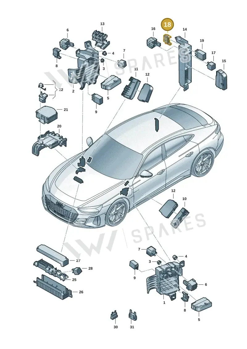 4H1937527 — Audi RS e-tron GT (2020-2020) diagram 4j1937000, position 18