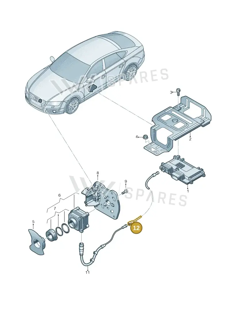 4H1971192A — Audi A7 Sportback (2014-2018) diagram 788907400, position 12