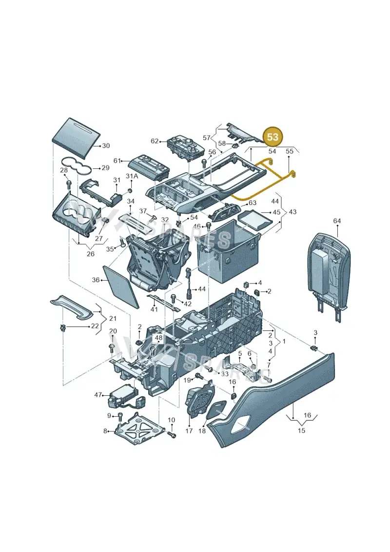 4H4886329BS44 — Audi A8 (2013-2018) diagram 771863550, position 53