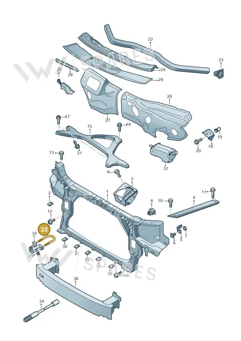 4H6805717 — Audi A8 (2013-2018) diagram 696805000, position 33