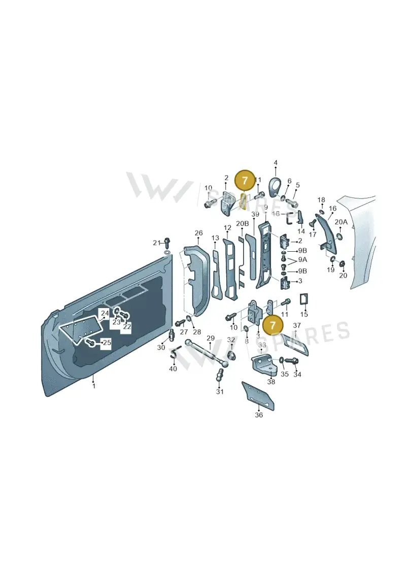 4H6837279 — Audi A8 (2013-2018) diagram 771831000, position 7