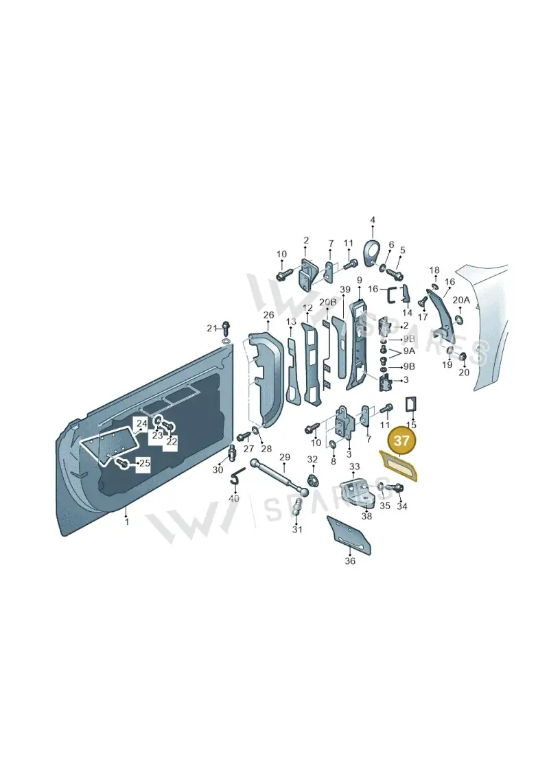 4H6837565 — Audi A8 (2013-2018) diagram 771831000, position 37