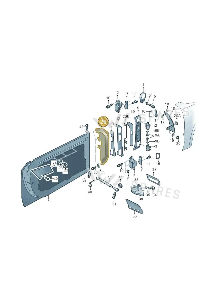 4H6837765 — Audi A8 (2013-2018) diagram 771831000, position 26
