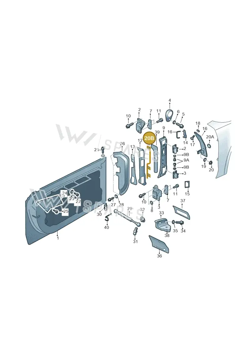 4H6837908 — Audi A8 (2013-2018) diagram 771831000, position 20B
