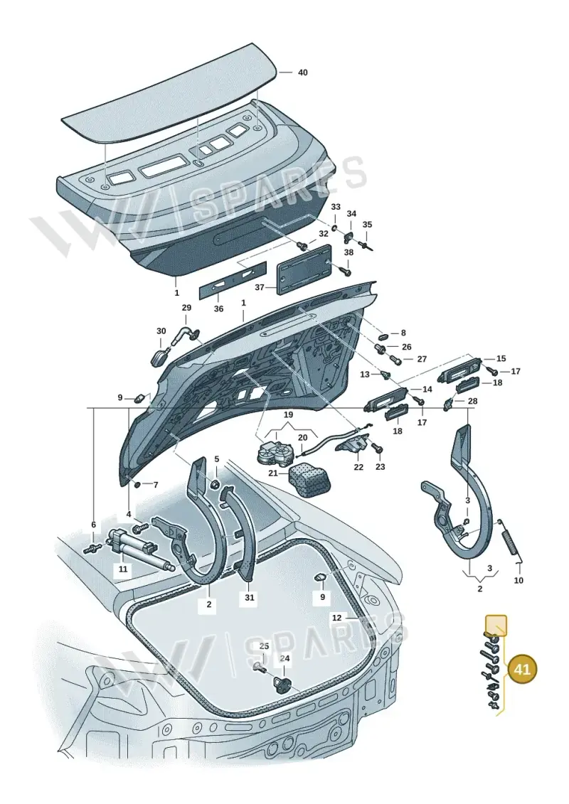 4J1098617 — Audi RS e-tron GT (2020-2025) diagram 4j1827000, position 41