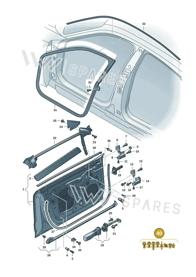 4J1098619A — Audi RS e-tron GT (2020-2025) diagram 4j1831010, position 40