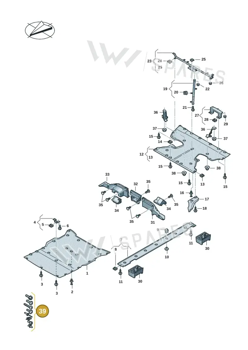 4J1098646A — Audi RS e-tron GT (2020-2025) diagram 4j1825000, position 39