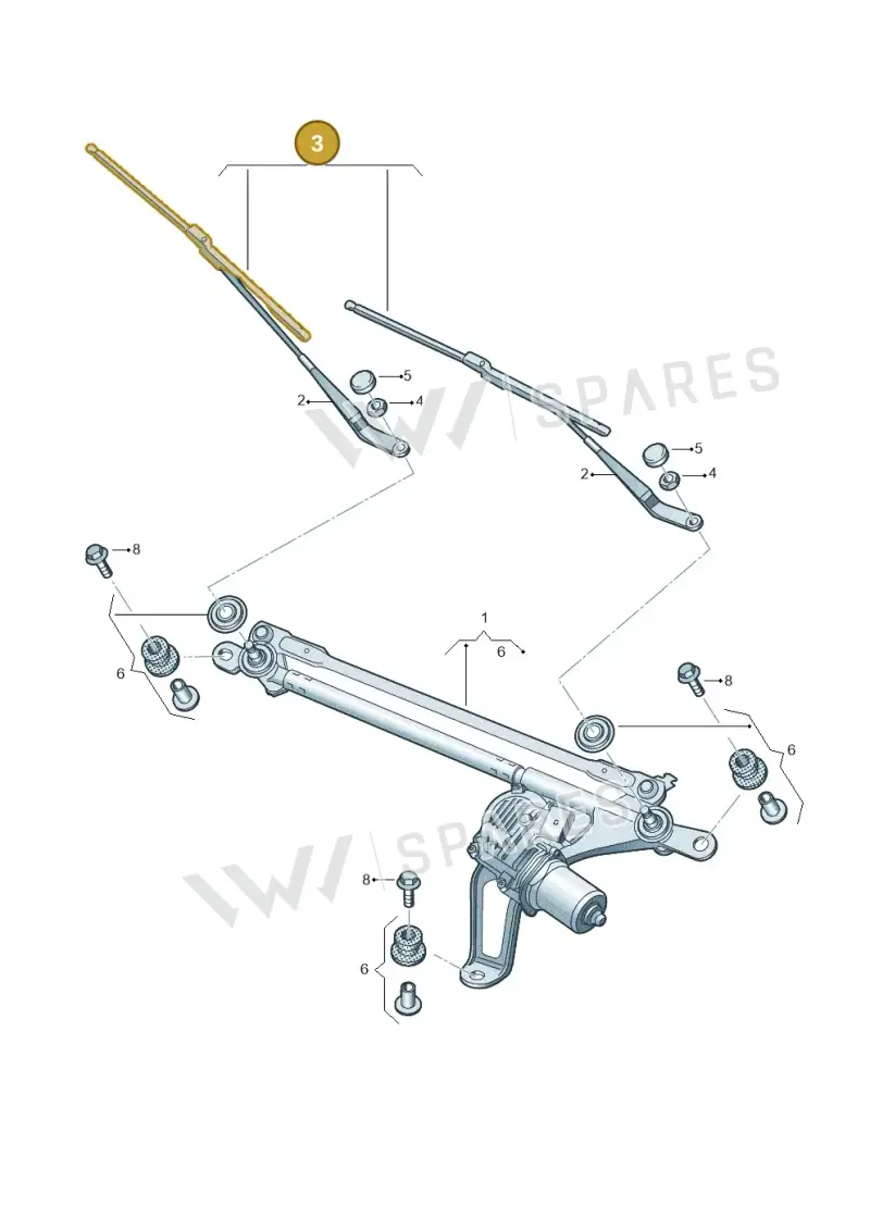 4J1998002B — Audi RS e-tron GT (2020-2025) diagram 896955000, position 3