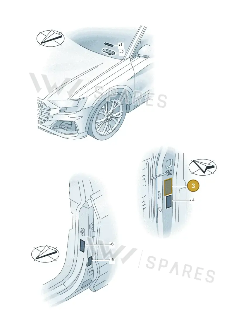 4J3010031 — Audi RS Q8 (2019-2025) diagram 429010200, position 3
