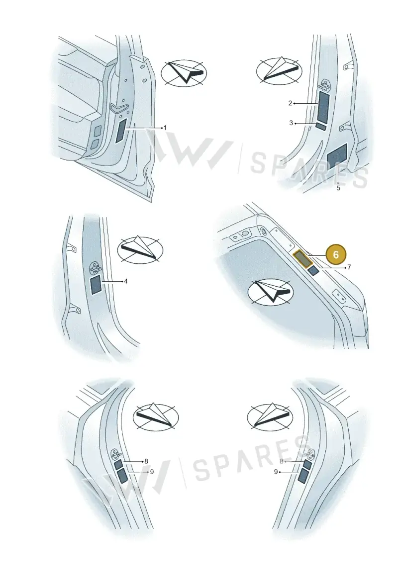 4J3010031 — Audi Q8 e-tron (2018-2025) diagram 586010200, position 6