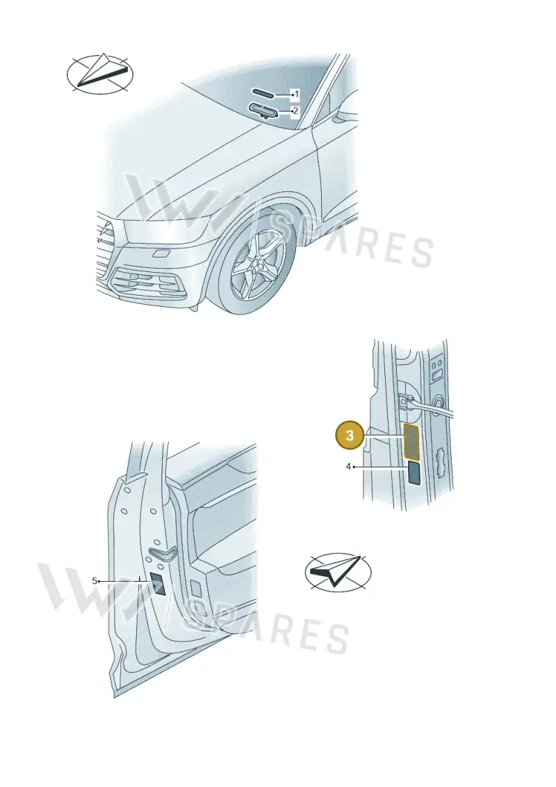 4J3010031E — Audi RS6 Avant (2019-2025) diagram 435010200, position 3
