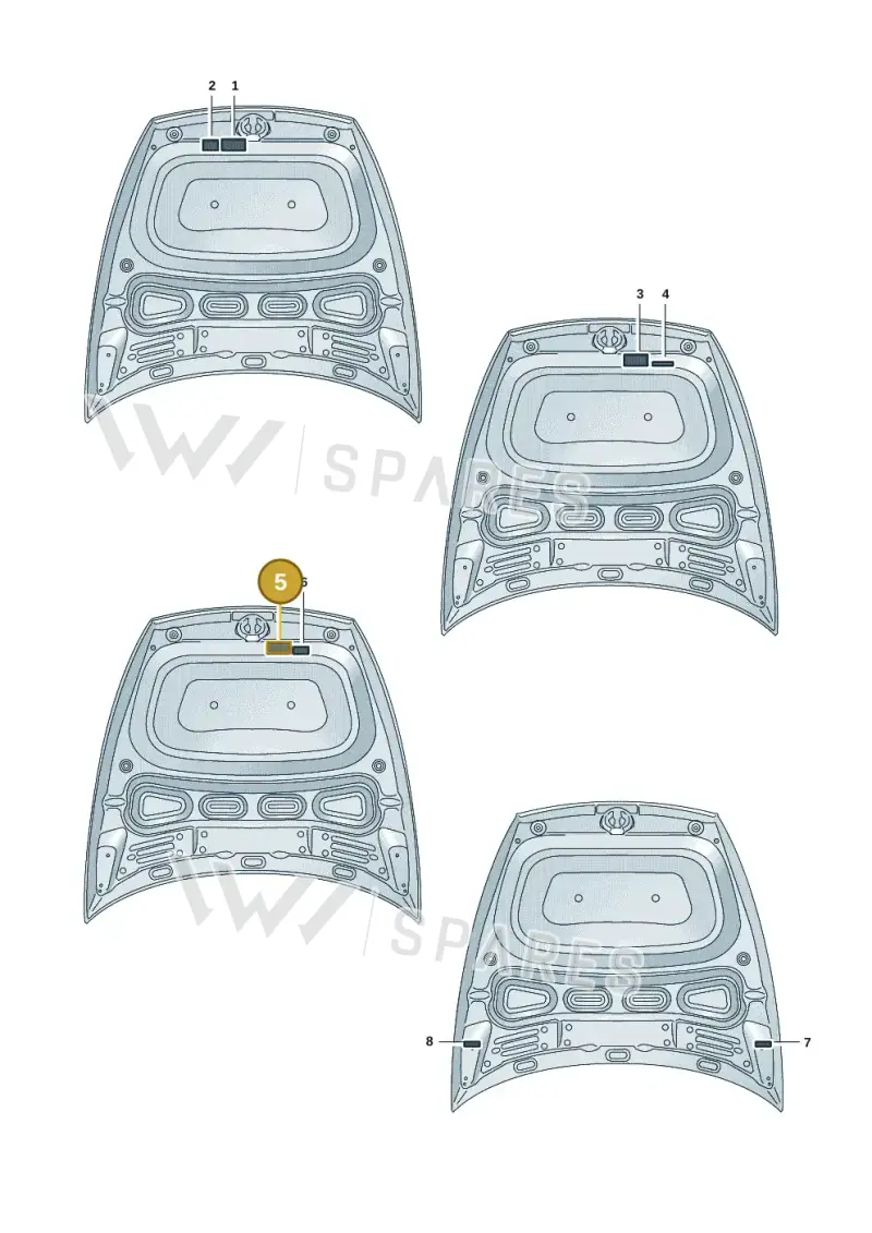 4J3010504D — Audi RS e-tron GT (2020-2025) diagram 4j1010010, position 5