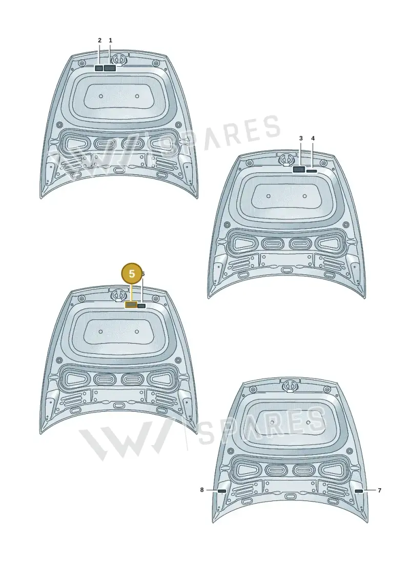 4J3010504E — Audi RS e-tron GT (2020-2025) diagram 4j1010010, position 5