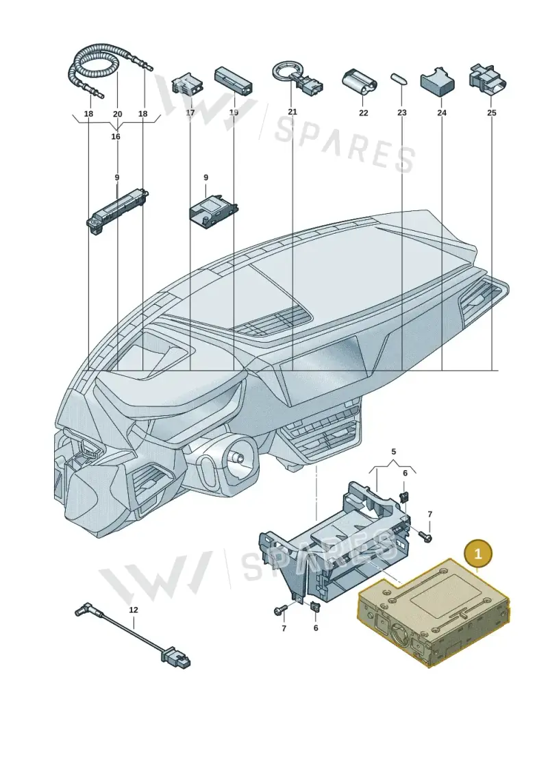 4J3035136H — Audi RS e-tron GT (2020-2025) diagram 4j1035000, position 1