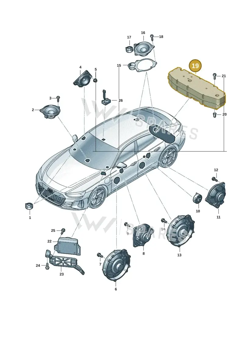 4J3035382 — Audi RS e-tron GT (2020-2025) diagram 4j1035350, position 19