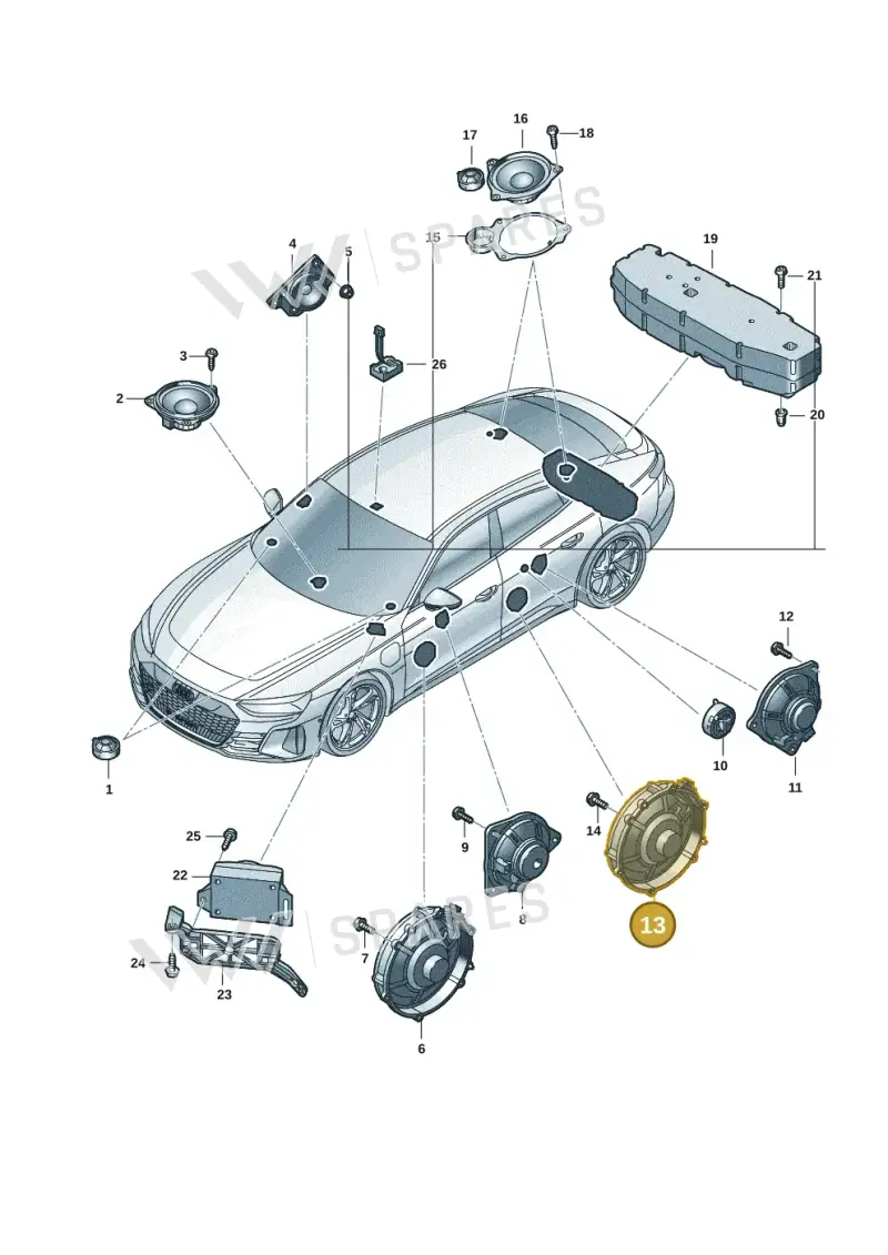 4J3035453 — Audi RS e-tron GT (2020-2025) diagram 4j1035350, position 13