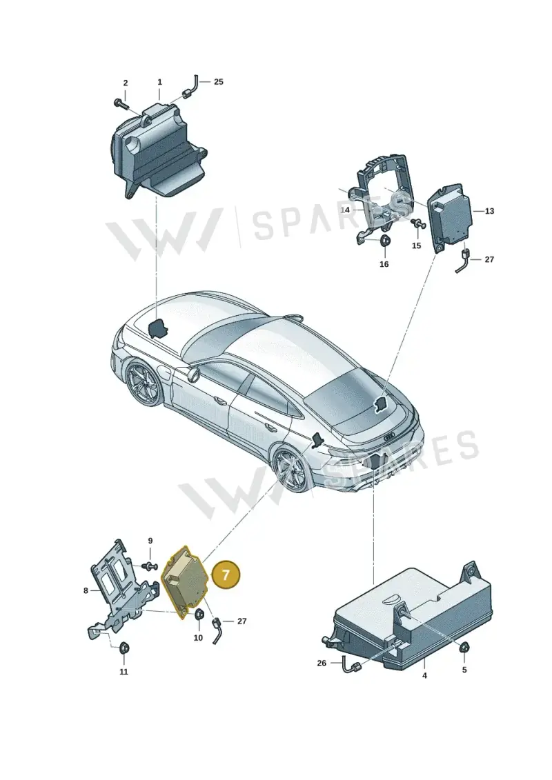 4J3035751A — Audi RS e-tron GT (2020-2025) diagram 4j1035260, position 7
