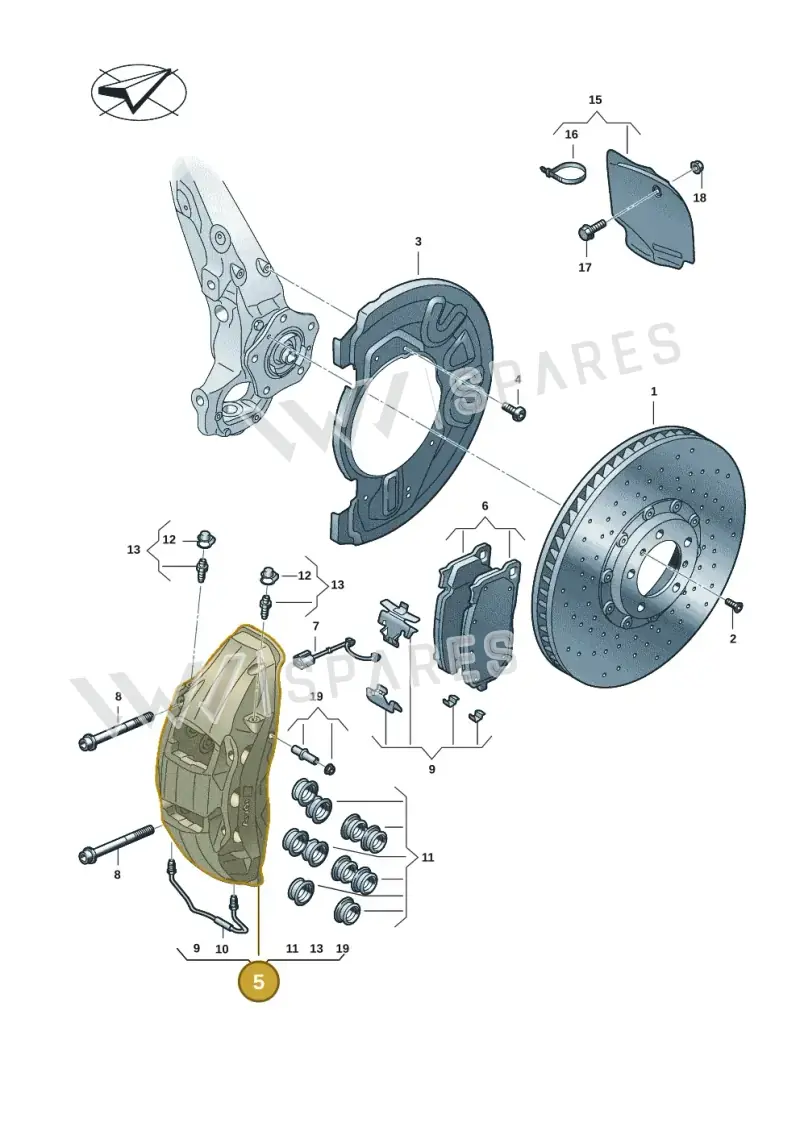 4J3615124D — Audi RS e-tron GT (2020-2025) diagram 4j1615050, position 5