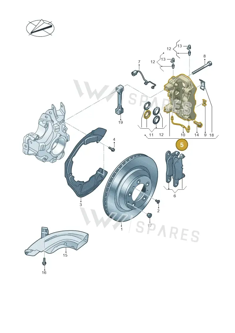 4J3615423AA — Audi RS e-tron GT (2020-2025) diagram 4j1615060, position 5