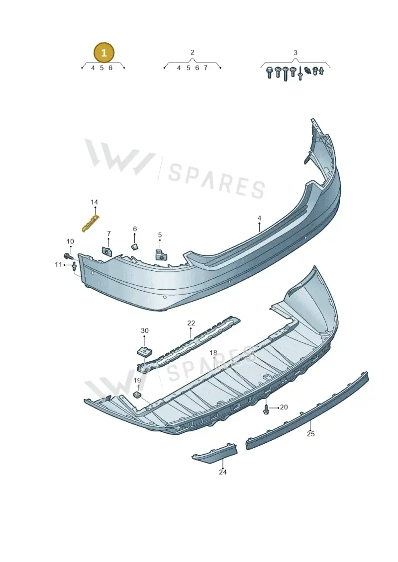 4J3807421BGRU — Audi RS e-tron GT (2020-2025) diagram 4j1807600, position 1