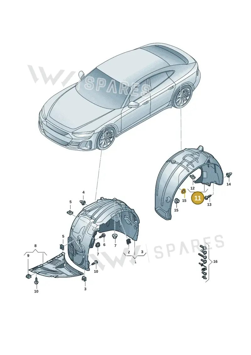 4J3810969A — Audi RS e-tron GT (2020-2020) diagram 4j1821500, position 11