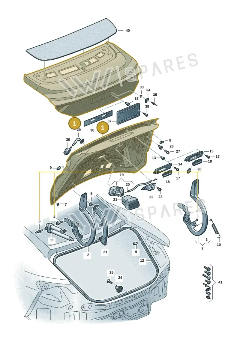 4J3827025B — Audi RS e-tron GT (2020-2025) diagram 4j1827000, position 1
