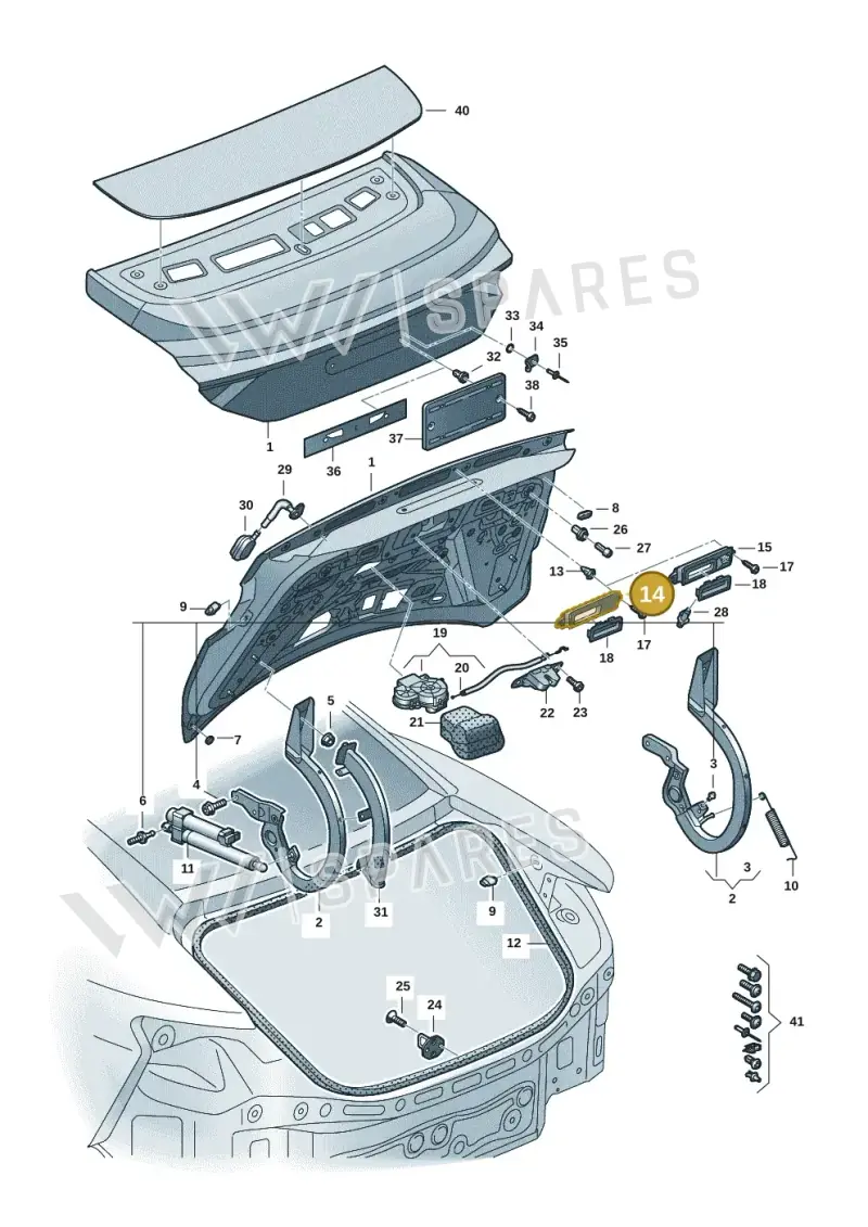 4J3827574 — Audi RS e-tron GT (2020-2020) diagram 4j1827000, position 14