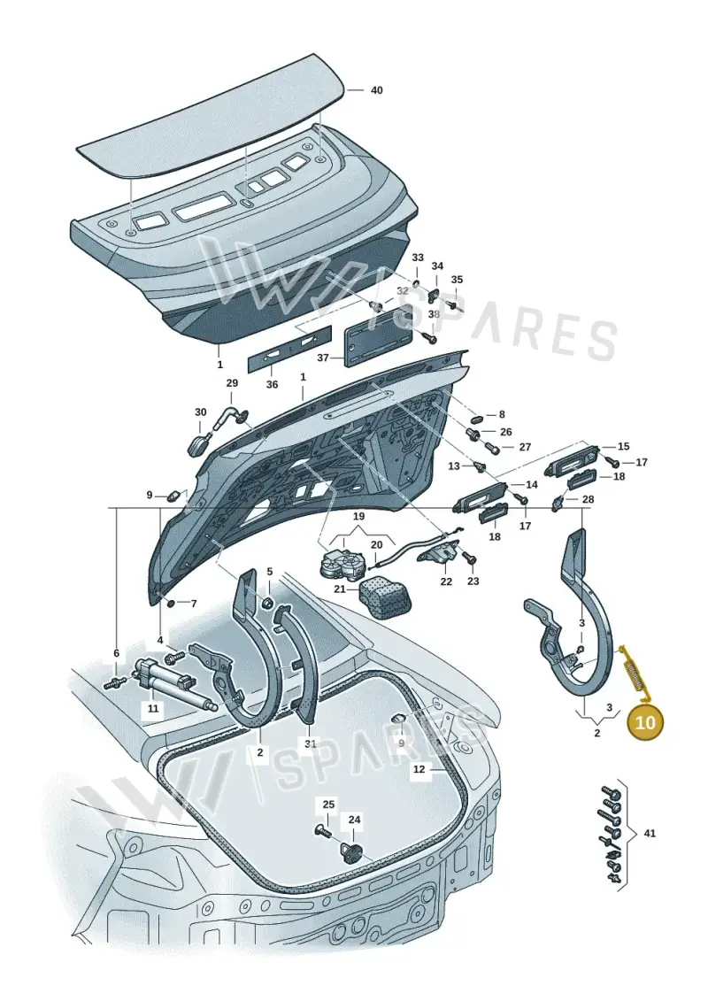 4J3827665 — Audi RS e-tron GT (2020-2020) diagram 4j1827000, position 10