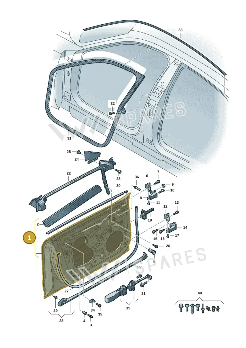 4J3831051C — Audi RS e-tron GT (2020-2025) diagram 4j1831010, position 1