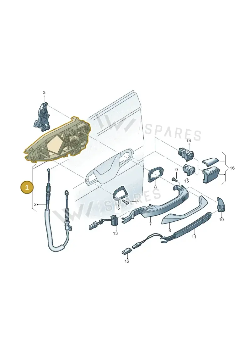 4J3837812 — Audi RS e-tron GT (2020-2025) diagram 838837000, position 1