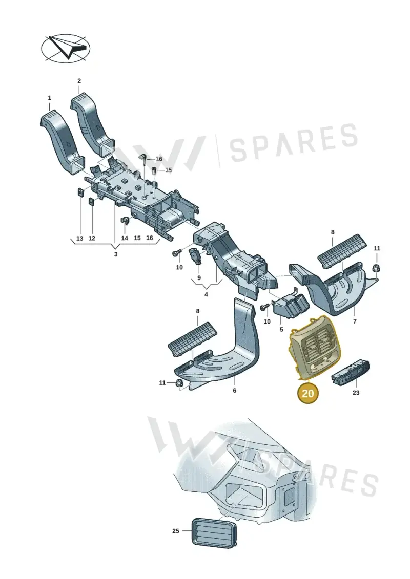4J38642986PS — Audi RS e-tron GT (2020-2025) diagram 4j1819200, position 20