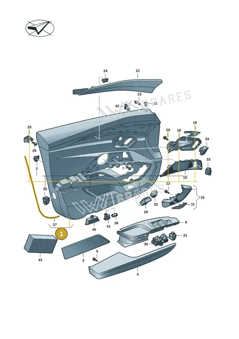 4J3867104FWFN — Audi RS e-tron GT (2020-2025) diagram 4j1867000, position 1