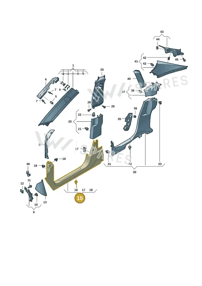 4J3867269Q1E0 — Audi RS e-tron GT (2020-2025) diagram 4j1867650, position 15
