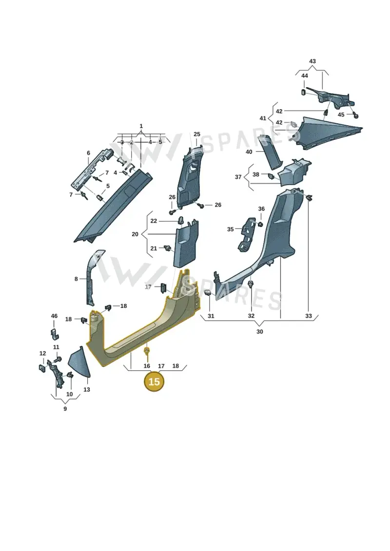 4J3867270R1E0 — Audi RS e-tron GT (2020-2025) diagram 4j1867650, position 15