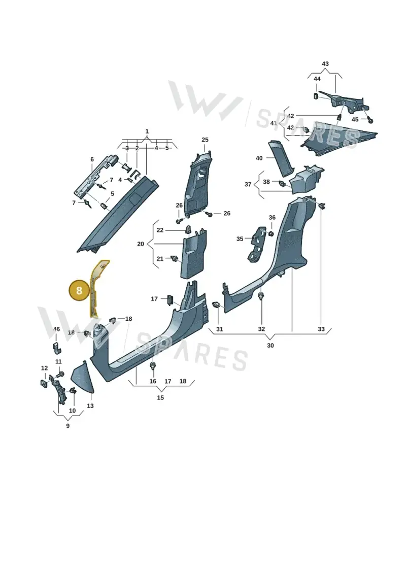 4J38682391E0 — Audi RS e-tron GT (2020-2025) diagram 4j1867650, position 8