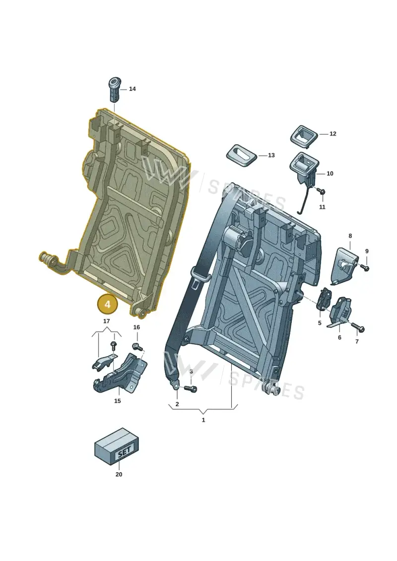 4J3885512 — Audi RS e-tron GT (2020-2025) diagram 4j1885700, position 4